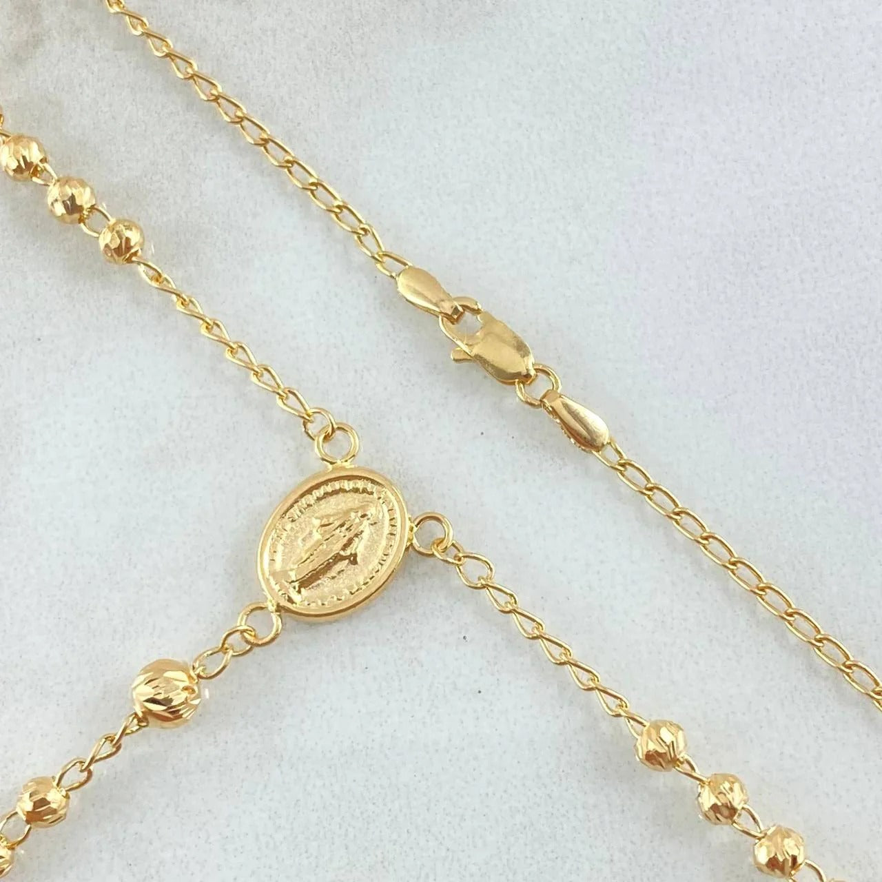 Rosario Virgen Milagrosa Oro 18K