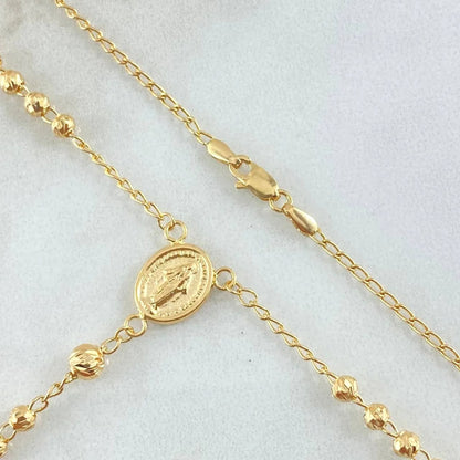 Rosario Virgen Milagrosa Oro 18K