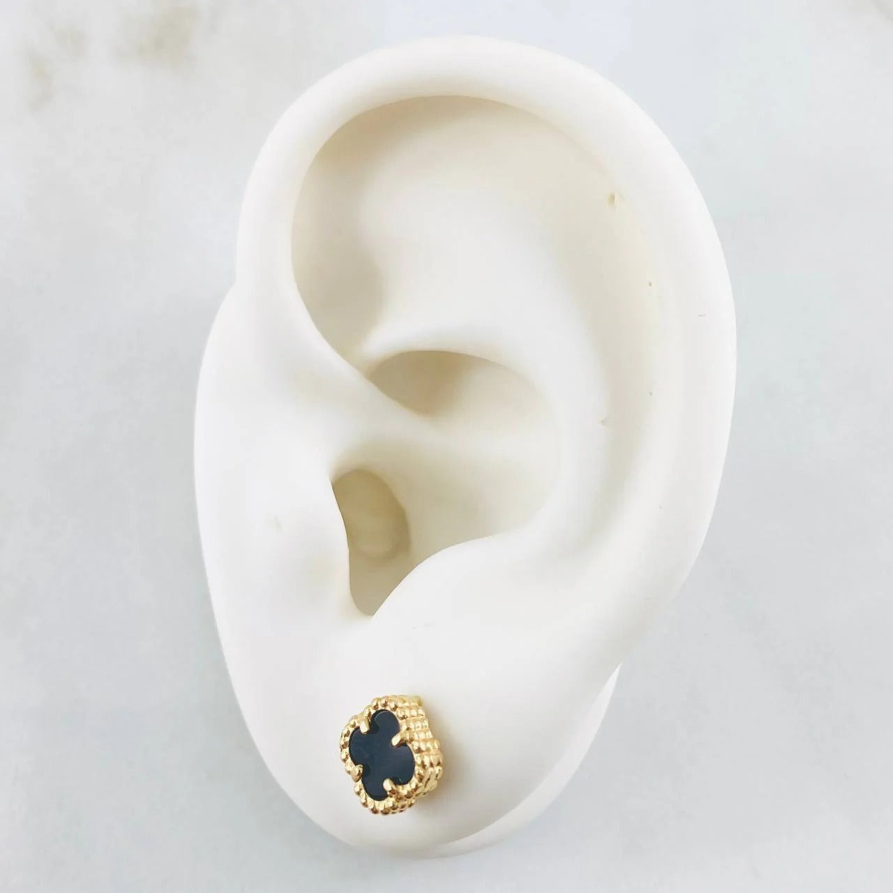 Aritos de Trébol oro 18K
